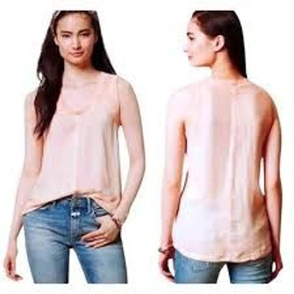 Anthropologie Faintly Faded Tank Medium Peach